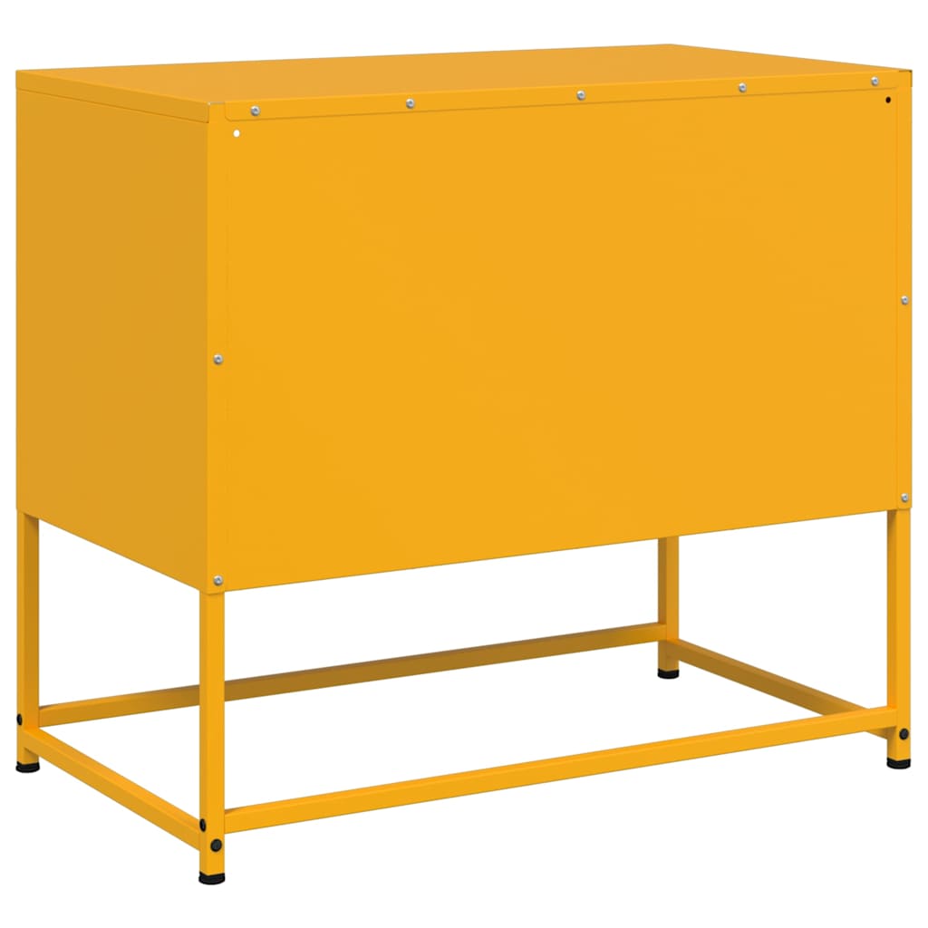 TV Cabinet Mustard Yellow 68x39x60,5 cm Steel