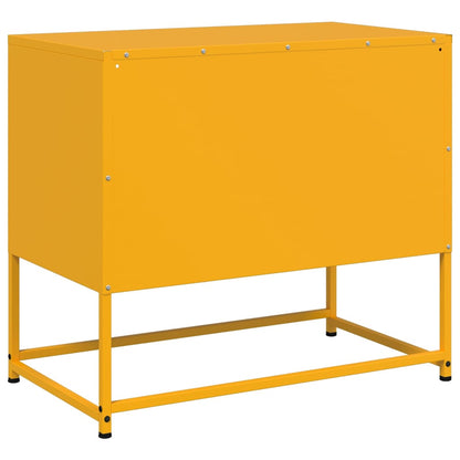 TV Cabinet Mustard Yellow 68x39x60,5 cm Steel