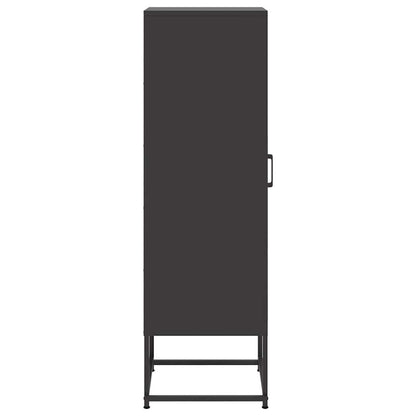 Highboard Black 36x39x123 cm Steel