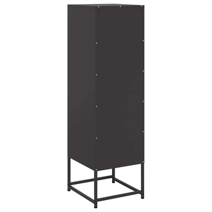 Highboard Black 36x39x123 cm Steel