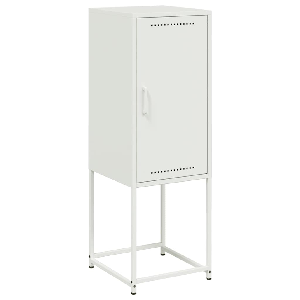 Highboard White 36x39x107 cm Steel