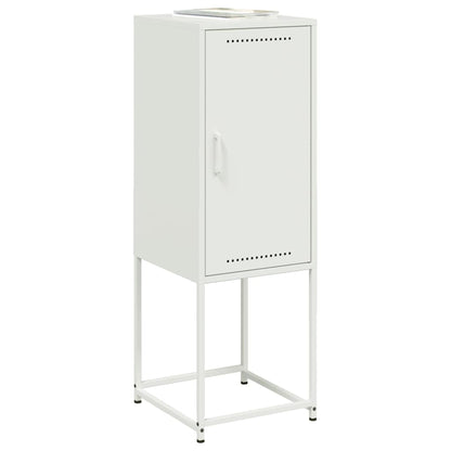 Highboard White 36x39x107 cm Steel