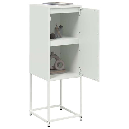 Highboard White 36x39x107 cm Steel