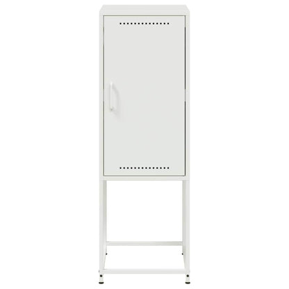 Highboard White 36x39x107 cm Steel