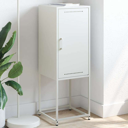 Highboard White 36x39x107 cm Steel