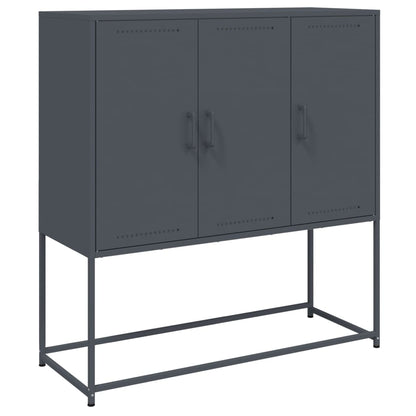 Highboard Anthracite 100,5x39x107 cm Steel