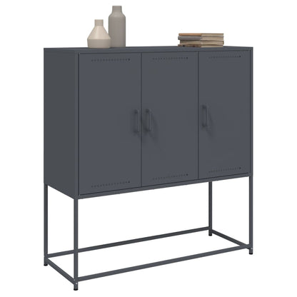 Highboard Anthracite 100,5x39x107 cm Steel