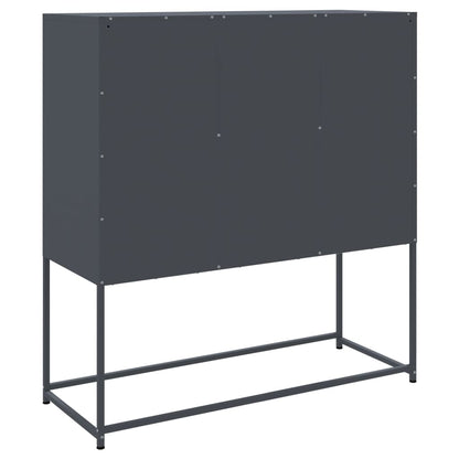 Highboard Anthracite 100,5x39x107 cm Steel