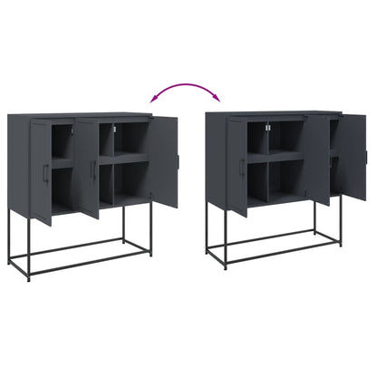 Highboard Anthracite 100,5x39x107 cm Steel