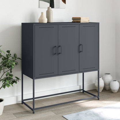 Highboard Anthracite 100,5x39x107 cm Steel