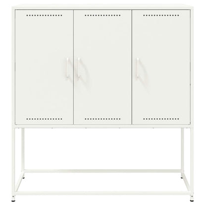 Highboard White 100,5x39x107 cm Steel