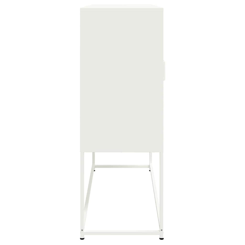 Highboard White 100,5x39x107 cm Steel