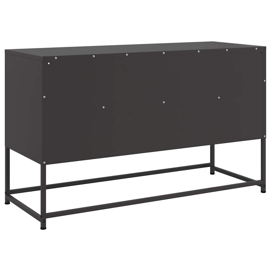 TV Cabinet Black 100,5x39x60,5 cm Steel