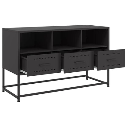 TV Cabinet Black 100,5x39x60,5 cm Steel