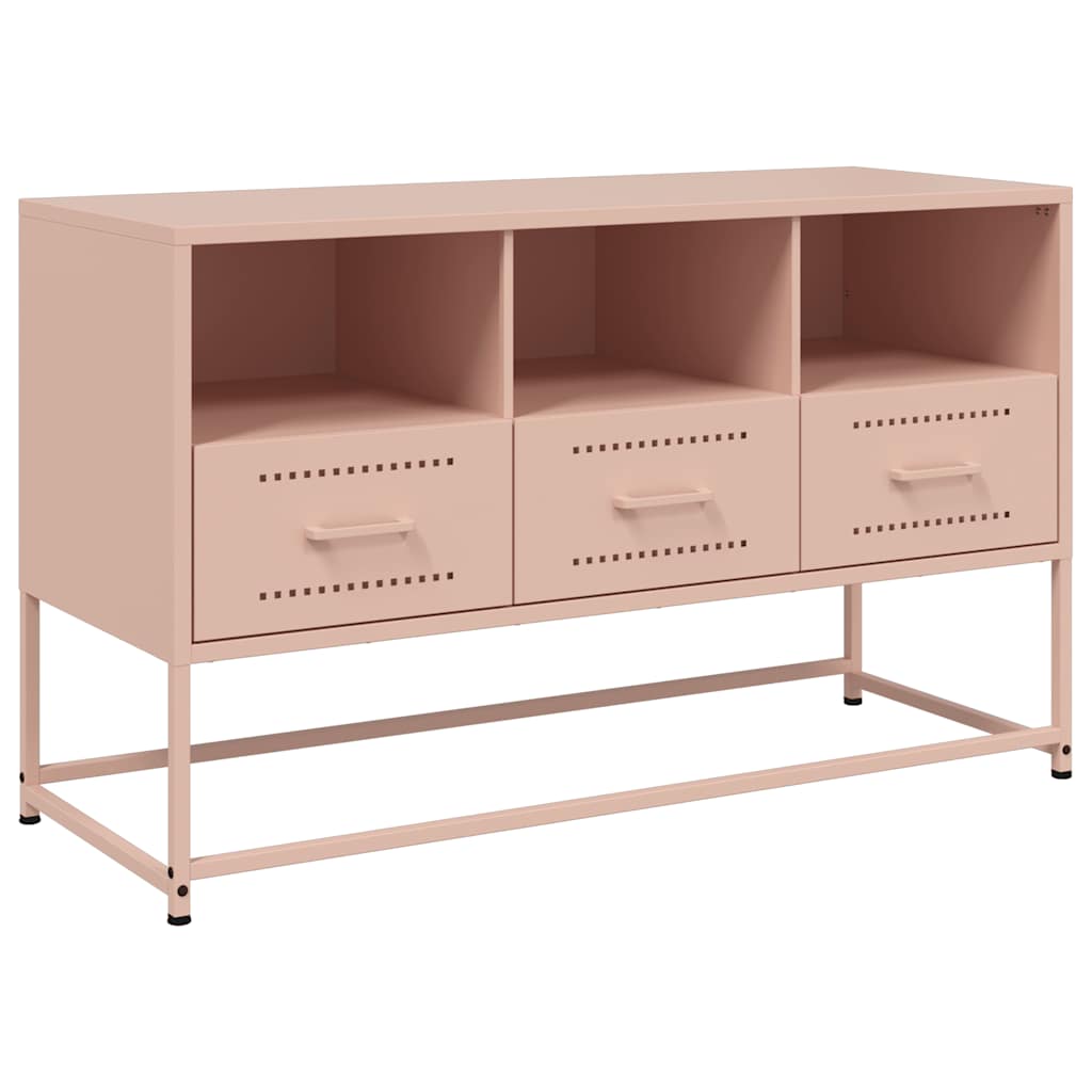 TV Cabinet Pink 100,5x39x60,5 cm Steel