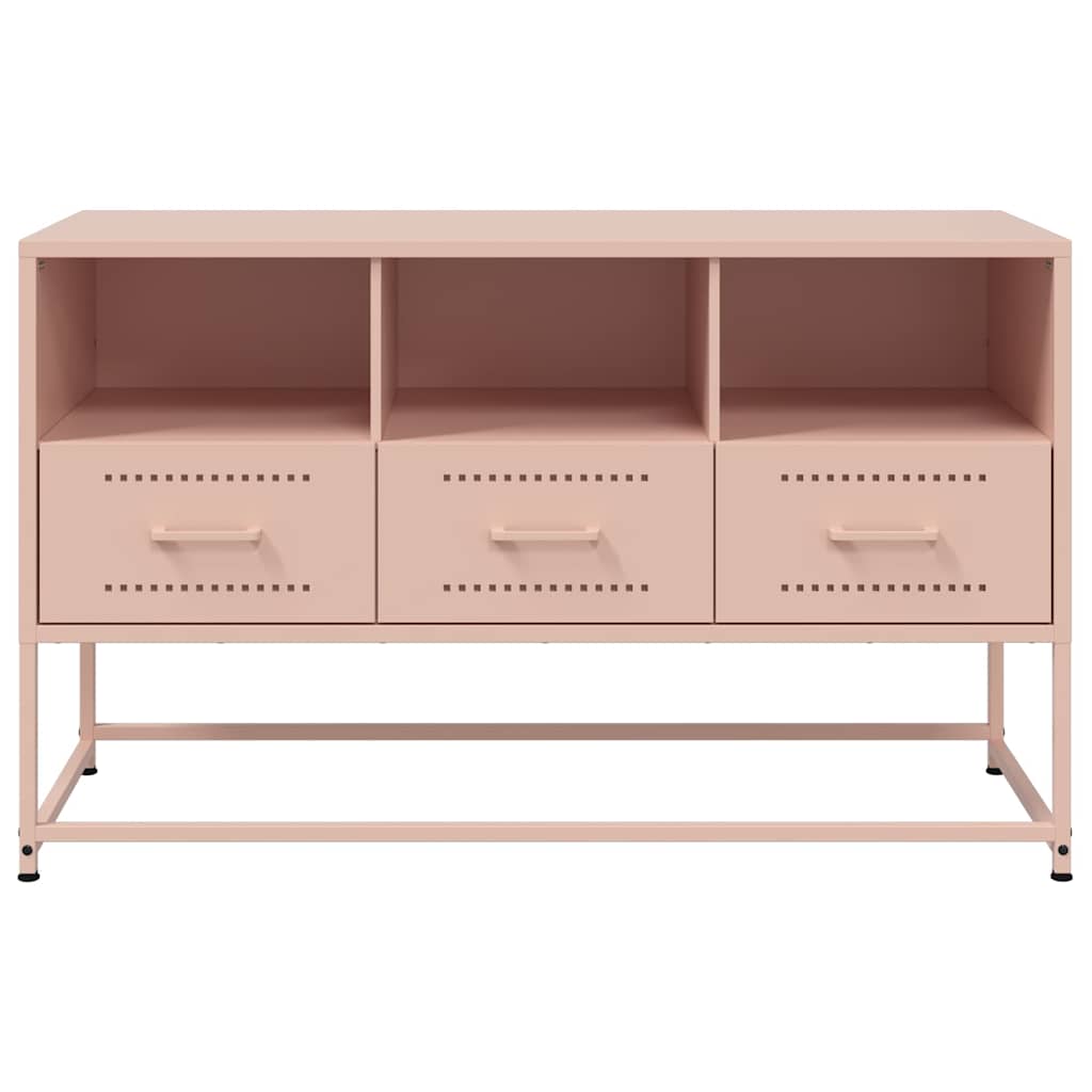 TV Cabinet Pink 100,5x39x60,5 cm Steel