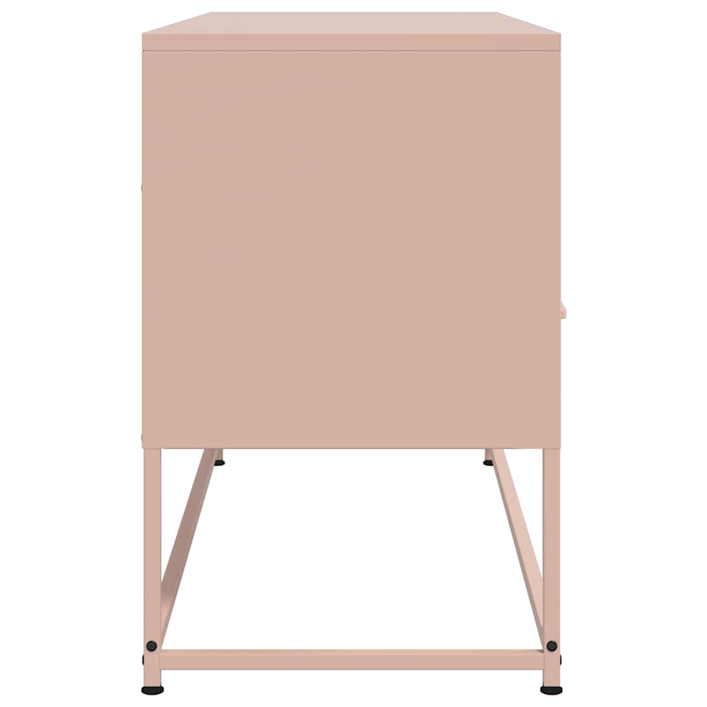 TV Cabinet Pink 100,5x39x60,5 cm Steel