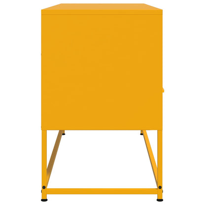 TV Cabinet Mustard Yellow 100,5x39x60,5 cm Steel