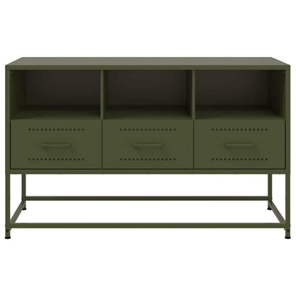 TV Cabinet Olive Green 100,5x39x60,5 cm Steel