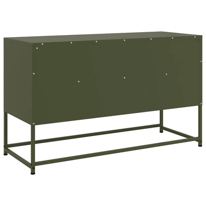 TV Cabinet Olive Green 100,5x39x60,5 cm Steel