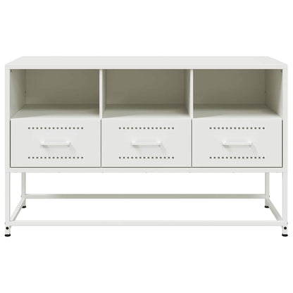 TV Cabinet White 100,5x39x60,5 cm Steel