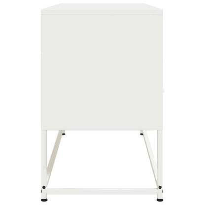 TV Cabinet White 100,5x39x60,5 cm Steel