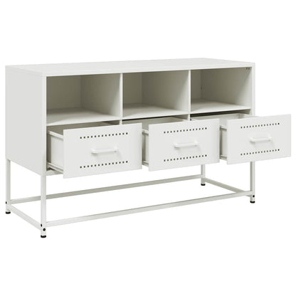 TV Cabinet White 100,5x39x60,5 cm Steel