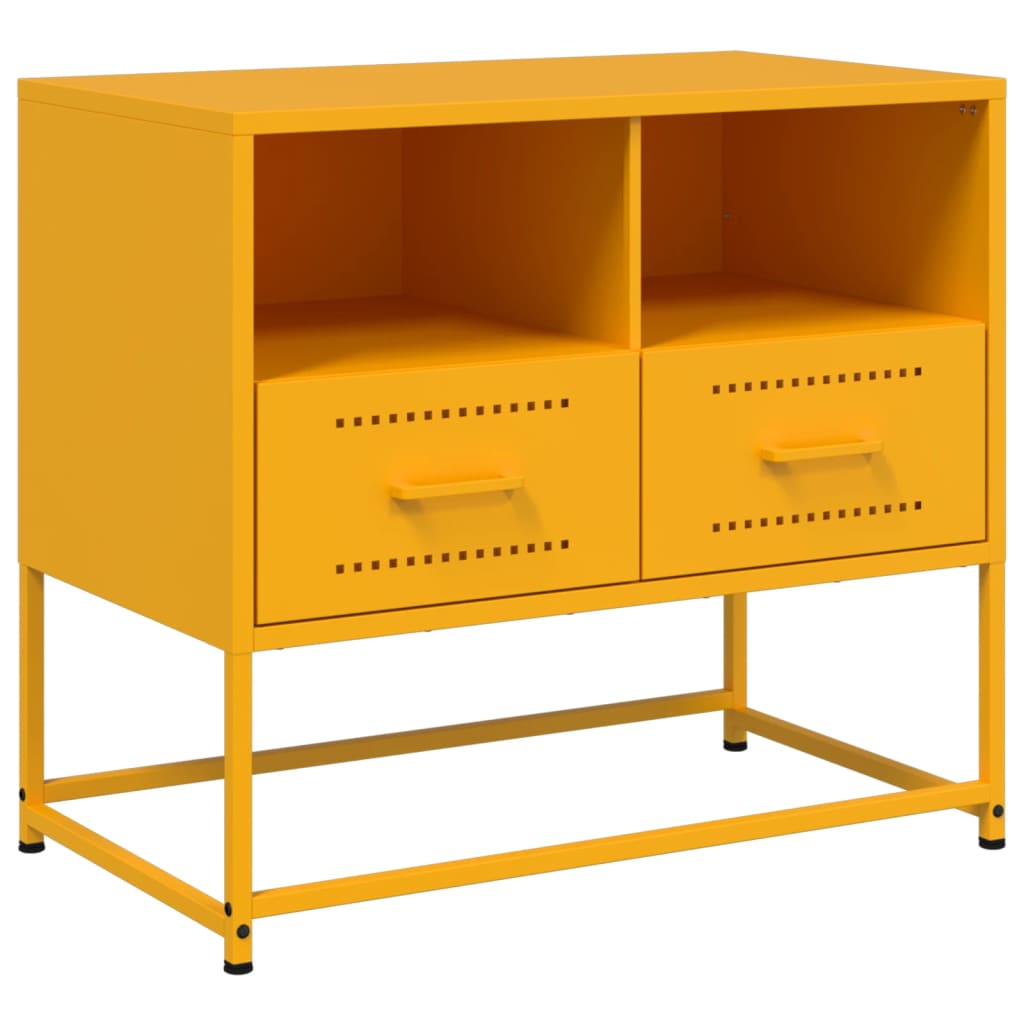 TV Cabinet Mustard Yellow 68x39x60,5 cm Steel