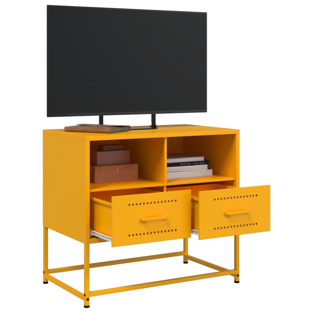 TV Cabinet Mustard Yellow 68x39x60,5 cm Steel