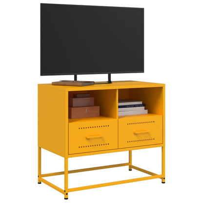 TV Cabinet Mustard Yellow 68x39x60,5 cm Steel