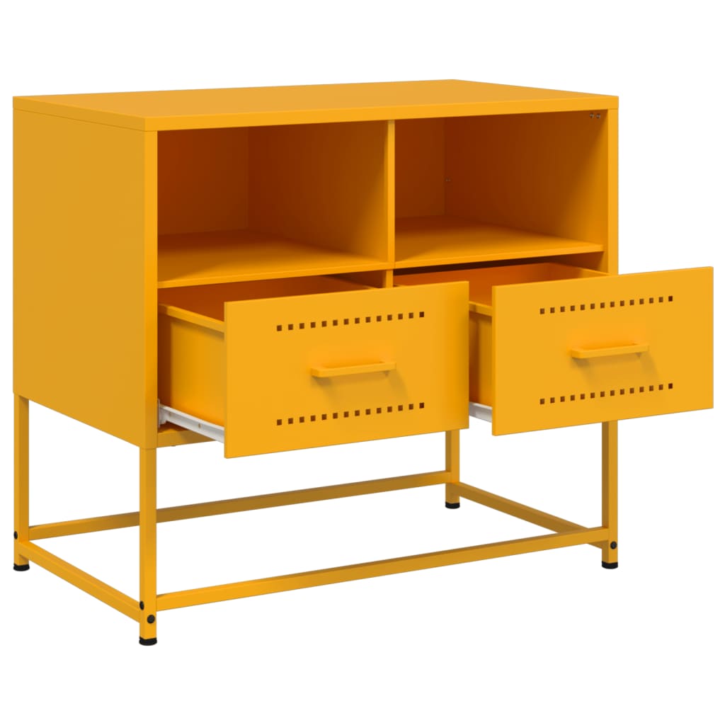 TV Cabinet Mustard Yellow 68x39x60,5 cm Steel