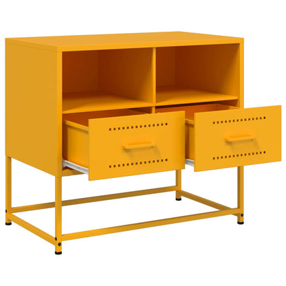 TV Cabinet Mustard Yellow 68x39x60,5 cm Steel