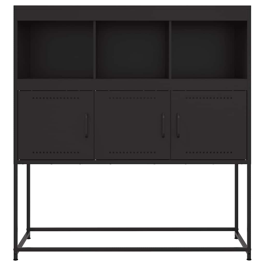 Sideboard Black 100.5x39x107 cm Steel