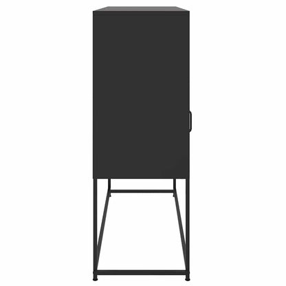 Sideboard Black 100,5x39x107 cm Steel