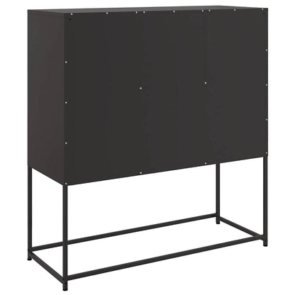 Sideboard Black 100,5x39x107 cm Steel