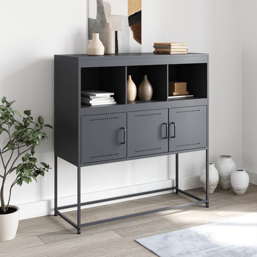 Sideboard Anthracite 100.5x39x107 cm Steel