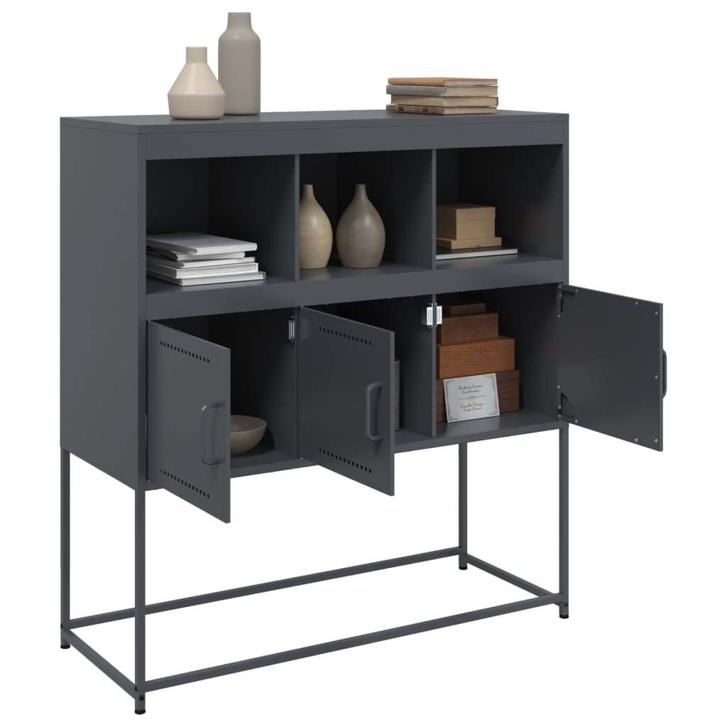 Sideboard Anthracite 100,5x39x107 cm Steel