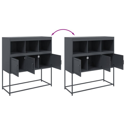 Sideboard Anthracite 100.5x39x107 cm Steel