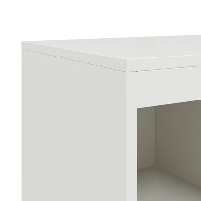 Sideboard White 100,5x39x107 cm Steel