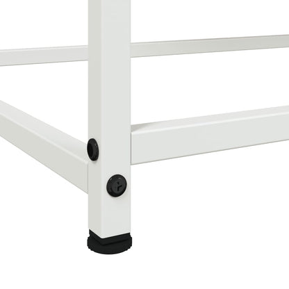 Sideboard White 100,5x39x107 cm Steel