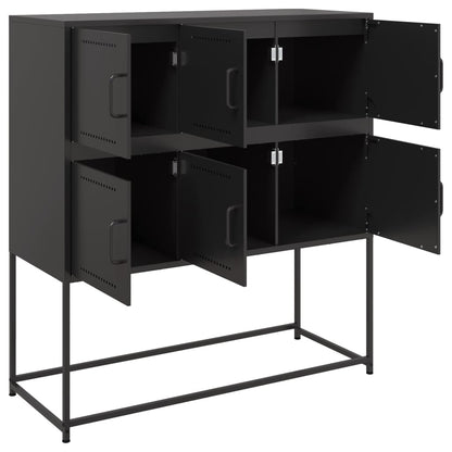 Sideboard Black 100.5x39x107 cm Steel