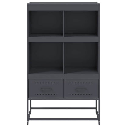 Highboard Anthracite 68.5x39x111.5 cm Steel