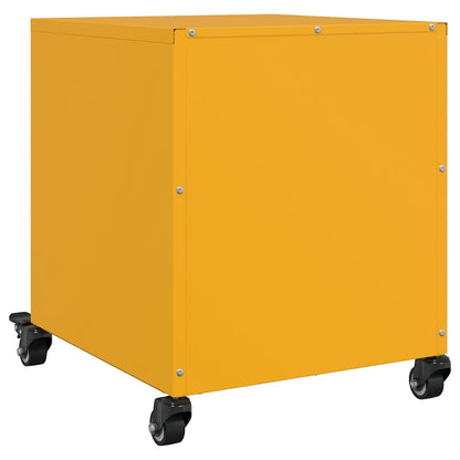 Bedside Cabinet Mustard Yellow 36x39x43,5 cm Steel