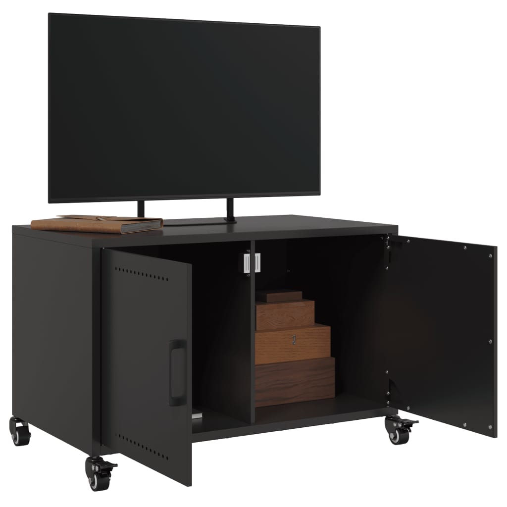 TV Cabinet Black 68x39x43,5 cm Steel