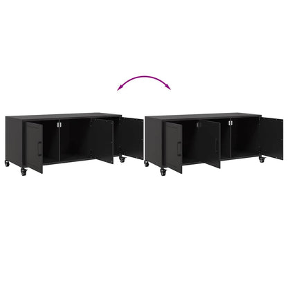 TV Cabinet Black 100.5x39x43.5 cm Steel