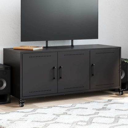 TV Cabinet Black 100.5x39x43.5 cm Steel