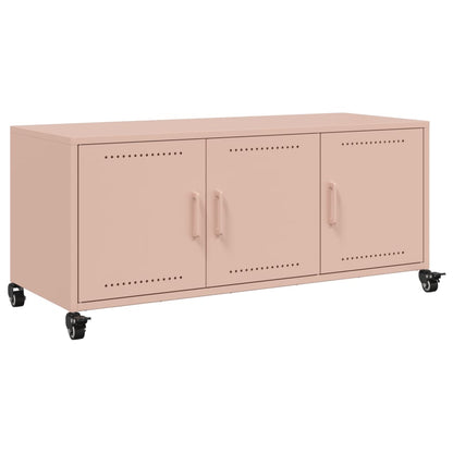 TV Cabinet Pink 100,5x39x43,5 cm Steel