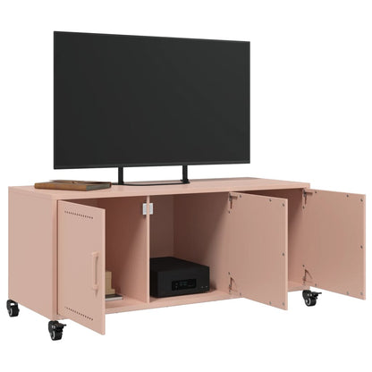 TV Cabinet Pink 100,5x39x43,5 cm Steel