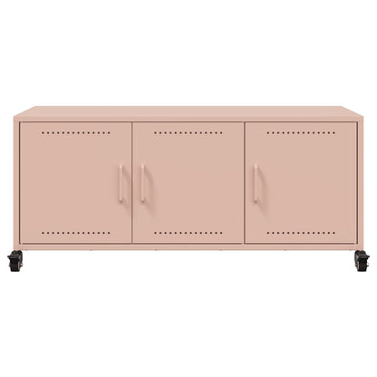 TV Cabinet Pink 100,5x39x43,5 cm Steel