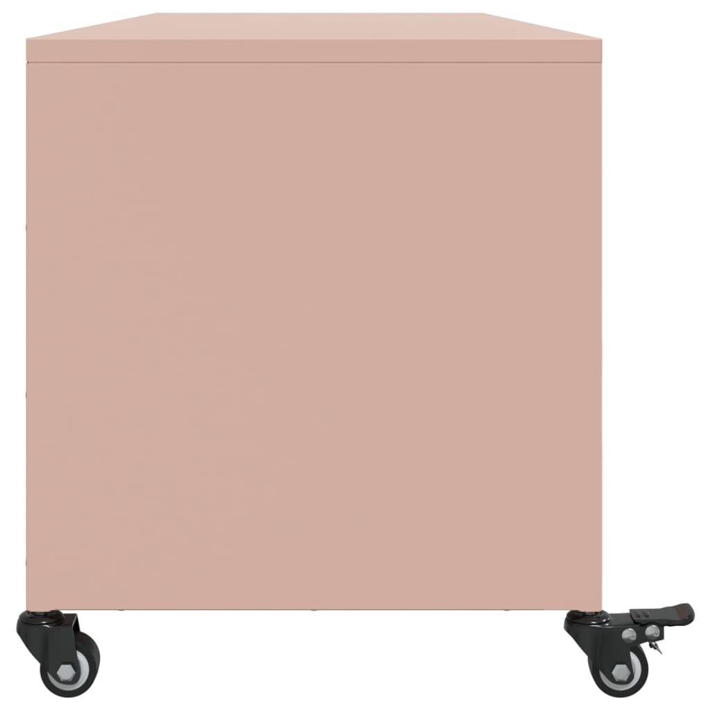 TV Cabinet Pink 100,5x39x43,5 cm Steel